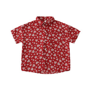 JIEBANXI | Family Match Dresses Red Floral Beach Dress