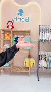 Bộ dài tay cài vai caro BENTY chất vải mềm mịn cao cấp đồ bộ cho bé trai bé gái