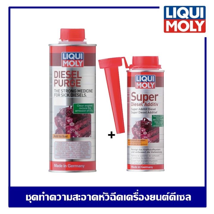Liqui Moly Diesel Purge + Super Diesel Additive น้ำยาลดคราบเขม่าควันดำ