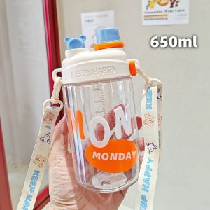 Jiaxun | Cốc Uống Đôi Cho Trẻ Em Nhựa Dễ Mang Đẹp Mắt Bền