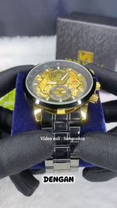 [BEST PROMO] Jam Tangan Pria Asli Tahan Air Premium Original Vava Voom New Model Terbaru Gaya Kasual Bisnis Formal Kerja Kalender Aktif Luminious Bercahaya Rantai Padat Stainless Steel Waterproof Aksesoris Arloji Pria Men Watches Cowok Keren Modern JV14