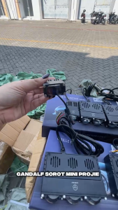 GANDALF Mini Projie 1 LED 2 LED 3 LED Slim Lensa Biru Lampu Tembak Sorot Blue Lens 60V 90W 1 Set