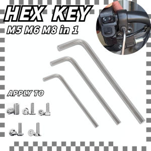 COD 3pcs Hex Key Wrench Set for Motorcycle Allen Key Universal Essential Motorcycle Tools