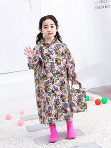 Áo Mưa Trẻ Em Chống Thấm Nước Kiểu Dáng Toàn Thân Mỏng Có Ngăn Đựng Sách Nhẹ Bền Chống Gió Chống Thấm Nước Chống Nước Cho Bé Trai Và Bé Gái