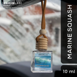 ORIGINLAB Premium Marine Squash Scented Hanging Car Diffuser - Elegant Odor Eliminator Air Freshener