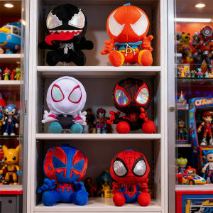 Hot Toys | Spider Man Series Cosbi Plush Anime Peripheral Figurines Backpacks Pendants Ornaments Gift for Boys Keychain