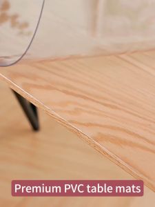【It can come into direct contact with food】 Thickness 2.5 mm pvc table cover PVC Round Table Protector Waterproof and Oil-Proof Transparent Tablecloth Soft Glass Plastic Dining Table Cloth Cover Protective Film alas meja makan 透明桌垫 桌布防水防油