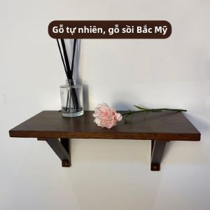 Kệ Treo Tường Gỗ Sồi Không Gây Hư Hỏng