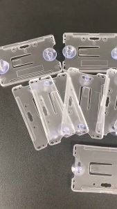 2pcs Car Parking Ticket Sleeve Holder Windshield Glass Fastener ID IC Card Clip Cover Universal Auto Windscreen Park Card Holder