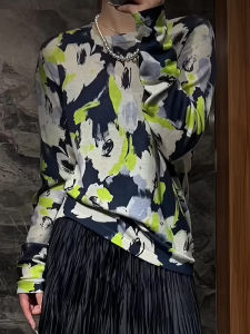 UYFY | เสื้อยืดแขนยาวคอ rund สไตล์ฝรั่งเศสเรโทร ช่วยเพรียวและใส่ได้หลายแบบ