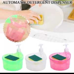 DISPENSER SABUN CUCI PIRING 2IN1 BULAT/ TEMPAT SABUN CUCI PIRING BENTUK BULAT/ TEMPAT SABUN MULTIFUNGSI