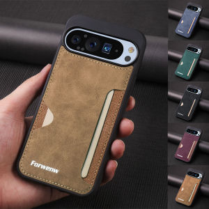 EUCAGR Luxury PU Leather Phone Case For Google Pixel 10 10 Pro XL Pixel 9A Pixel 9 Pro XL Soft Card Holder Shockproof Back Cover