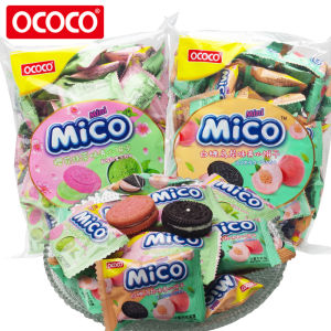 OCOCO Cherry Matcha Mini Biscuits White Peach Waldorf Core Biscuit Pink Loose Package Small Snack 376g