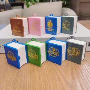 Móc Khóa Sách 3D Gấp Mở Sáng Tạo – Pop-Up Mini Treo Chìa Khóa Balo Độc Lạ 2026