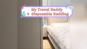 SEA CHOICE Disposable Bed Sheets Single Size  Double Size  4 Thick Layers SMMS Nonwoven Material | Breathable Soft on Skin & Hygienic