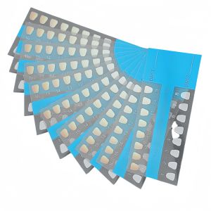 10pcs Cold Light Teeth Whitening Color Palette Card Comparison Card Contrast Supplies Shade Dental Color Chart for Oral Care