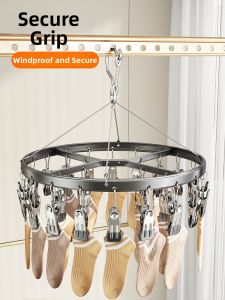 youqin | Multi-clips Socks Balcony Drying Rack Home Use No Marks