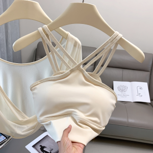 Womens High-Waist Crossed Yoga Pants Running Trousers Butt-Lifting Long Pants Bell Bottoms Breathable Quick-Dry Nylon Fitness Sports Pink Yoga Pants