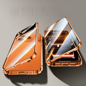 LUXUAN | Magnetic Dual-Sided Glass Case with Full Lens Protection for iPhone 17 Pro