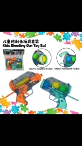 Aim Target Bullet Weapon With Target Board In Set Kid Toys Present Gift For Boys Girls 儿童枪射击玩具套装 *READY STOCK*