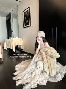 Váy Lưới Xếp Ly Dài 15m Heavy Work Gentle Fairy Cake Váy Xếp Ly Lưới Váy Nửa Thân Váy Thời Trang Nữ Váy Midi Xếp Ly