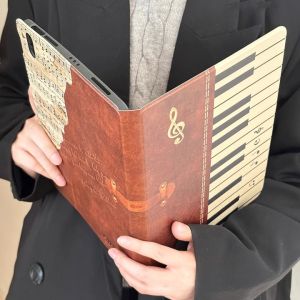 เคสไอแพด เปียโน Gen10 Pro11 2024 Air6 11 Gen11 Air7 11 Pro12.9 22/21/20 สไตล์ย้อนยุค เคสipad Gen9 10.2 Mini7/6 8.3 Gen6/5  9.7 Air2/1 9.7