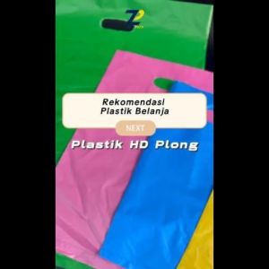 [100 PCS] Plastik HD Plong Biru | Plastik Packing Baju Online Shop | Kantong Pembungkus HD Plong