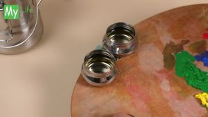 Drum Painting Oil Paint Pot Stainless Steel Single Double