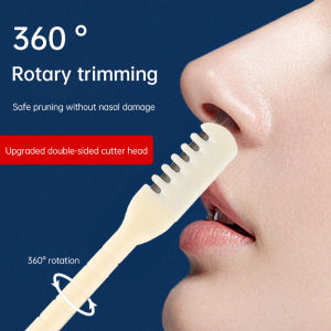 💄Orfila Pengikis Bulu Hidung Manual Pemangkas Bulu Hidung Pemangkas Bulu Hidung Saluran Telinga 2-in-1 Pembersih