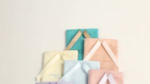 10Pcs Flannel Jewelry Storage Pouches Decorated with Bow-knot Ribbon Bags for Earrings Rings Bracelets and Small Jewelry Gifts