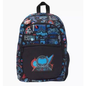 Smiggle Australia Cartoon Childrens Backpack Large Capacity Outdoor Leisure Double Shoulder Bag for Primary School Students