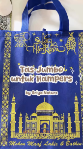 3 pcs Tas Lebaran Super Jumbo 45x38x20cm Spunbond Tebal | Tas Parcel Idul Fitri | Tas Hampers Lebaran Besar | Tas Parcel Idul Fitri Spunbond | Goodie Bag Lebaran Murah | Tas Hampers Hari Raya STBSB 2
