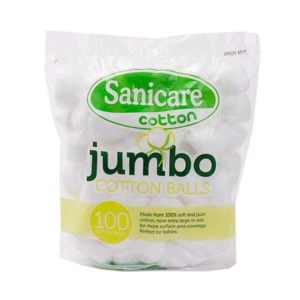 Sanicare Jumbo Cotton Balls 100 Balls