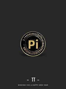 Creative round Math Pi Symbol Metal Lapel Pin Student Clothes Bag Decorations Womens Fashion Accessories  out New