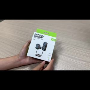 Car Quick Charge 4USB A+2USB C Expanded Charger Front & Rear Simultaneous Charging 12-24V Universal Type