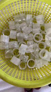 Nhẫn thạch anh tự nhiên của Việt Nam nhiều kích thước ( hàng thật) Xưởng chế tác đá Phong Thủy Mỹ Nghệ An An