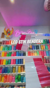 Lampu Stik LED Bendera Merah Putih HUT RI Kemerdekaan / LED Panjang Dirgahayu Nyala Lampu Warna-Warni