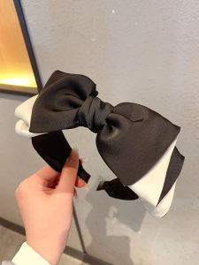 Silks and Satins Big Bow Headband Fancy Light Luxury Temperament Korean Style Easiest for Match Classic Style Headband Fashion Simple Hair Accessories