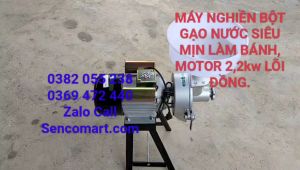 Máy Xay Bột Gạo Nước Làm Bánh Xèo Bánh Cuốn 22kw Siêu Mịn