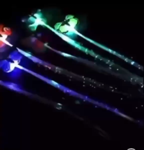 LED Flashing Hair Braid Glowing Novetly Hair Ornament Girls Led Toys New Year Party Christmas Gift