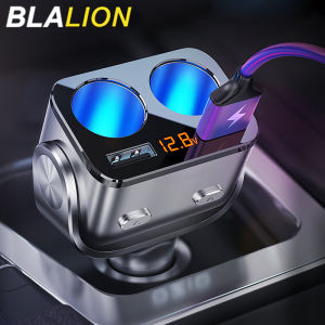 BLALION รถซิการ์แจ็คซ็อกเก็ตอะแดปเตอร์ไฟแช็กอัตโนมัติ QC3.0 Fast Charger Dual USB Multi-Function SOCKET Splitter 12V 66W