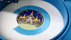 อาร์มปักโลโก้ อบจ. จ.ร้อยเอ็ด ขนาด 7 ซม