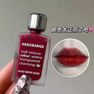 Low Saturation Blue-Tinted Lip Glaze Long-Lasting Bubble Lip Mirror Finish Lipstick Moisturizing Colorful Cosmetic Tool