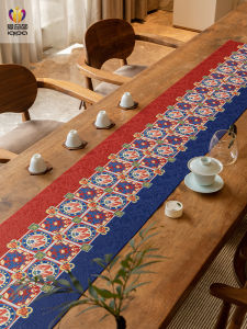 Waterproof Chinese Style Table Flag Tea Table Mat Long Rectangle Tea Pad Tea Desk Tablecloth Love Strange Original Design