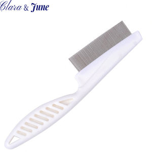 Clara.Pet hair comb Dog Flea Comb cat stainless steel needle fur comb