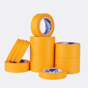 Orange General Purpose Masking Tapes Strong Masking Tape Car Painting No-trace Adhesive Tape Walls Paint Protection Crepe Paper