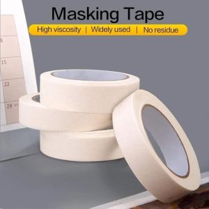 Masking Tape White Single Side Tape Adhesive Crepe Paper for Oil Painting Sketch Drawing Supplies Car Paintin