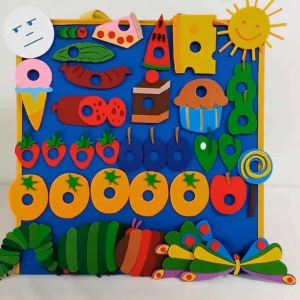 35Pcs Hungry Caterpillar Felt Story Set Preschool Educational ToyEarly LearningClassroom Storytelling Toy for Kids