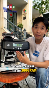 Breville BES878BSS1BUS1 – Máy pha cà phê Espresso chuyên nghiệp công nghệ Pre-infusion màn hình LCD hiển thị hiệu suất 50–70 ly/ngày