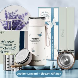 Vanow | Digital Display Insulated Mug Ceramic Liner 500ml